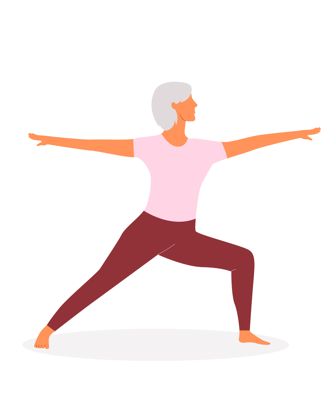 femme sénior yoga 