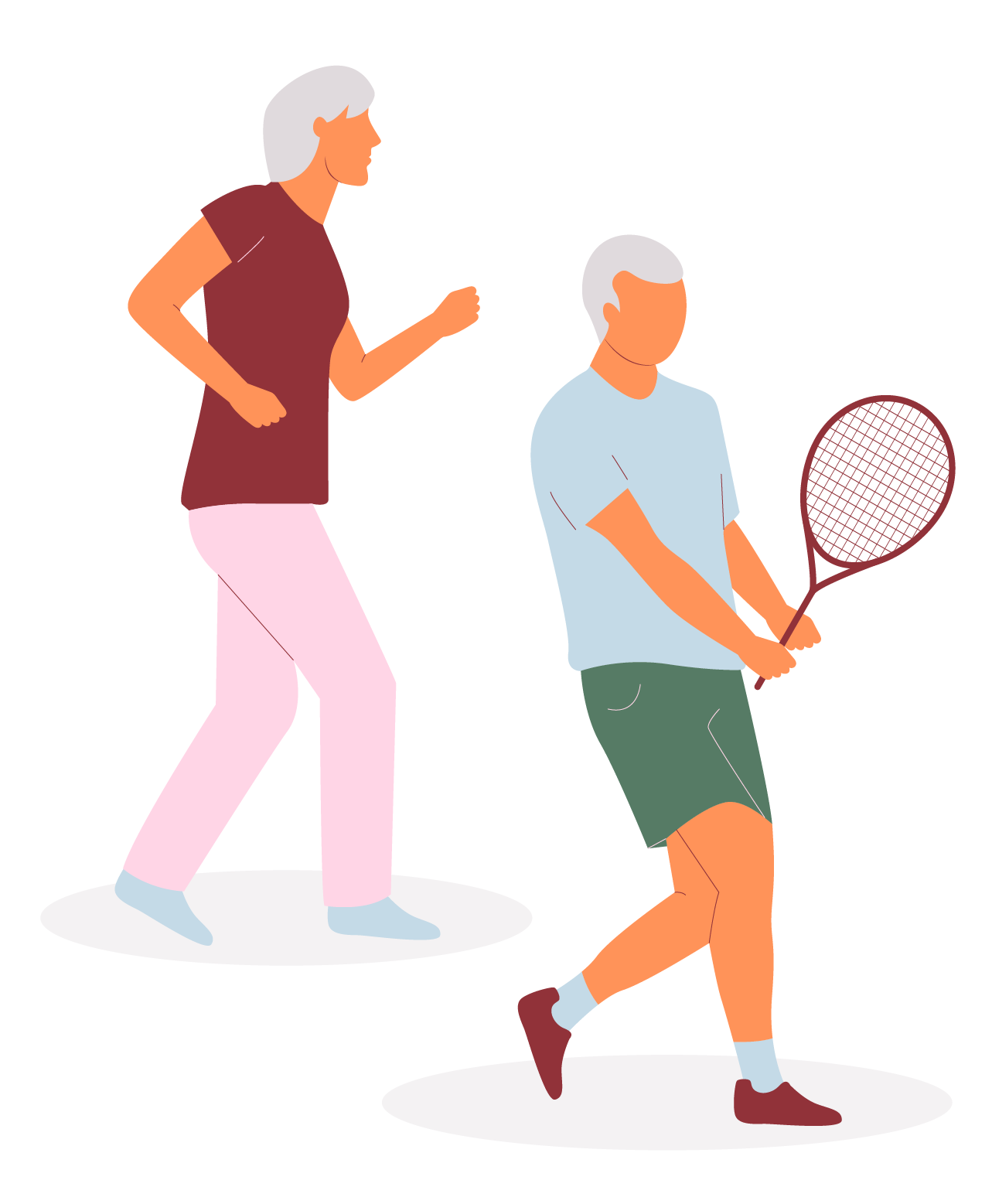 séniors tennis & course