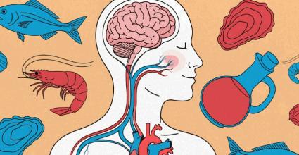 illustration corps humain intérieur avec aliments 