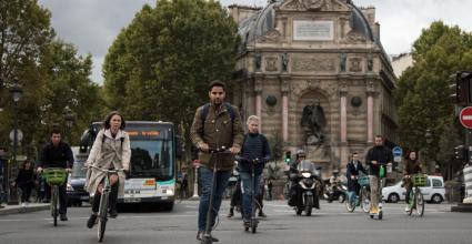 circulation en ville - trotinette