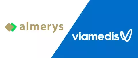 Logo almerys viamédis gestionnaire tiers payant
