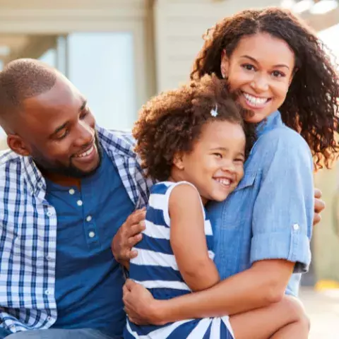 famille père fille et mère