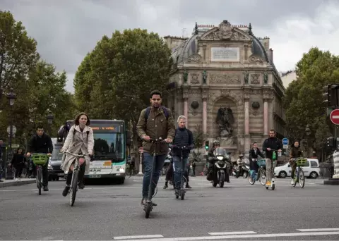 circulation en ville - trotinette