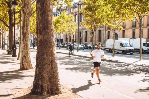 Courir pendant le confinement à paris