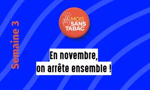 Mois sans tabac 2020 - programme d'aide , semaine 3