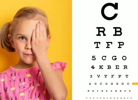 Test visuel chez l'enfant