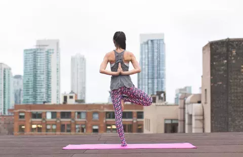 Femme yoga, méditation